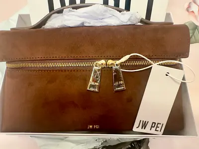 Stylish Faux Suede Crossbody Bag