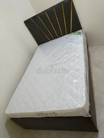 Single Bed with Stylish Headboard