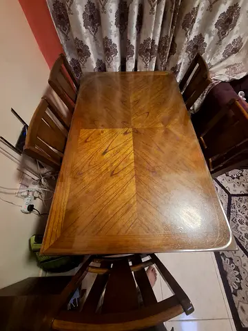 Elegant Solid Wood Dining Table
