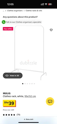 2 Simple and Stylish White Clothes Racks - MULIG ikea علاقة ملابس