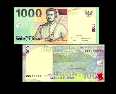 Rare 1000 Rupiah Indonesian Banknote - Collectors Item