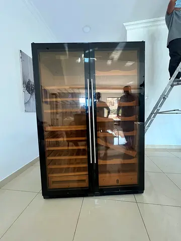 Raching humidor and wine fridge latest model freestanding