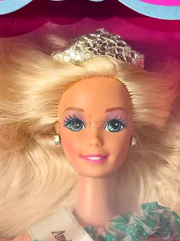 New in box American Beauty Queen Barbie -hard to find here!