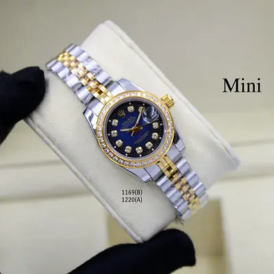 Stylish Mini Womens Watch with Diamond Accents