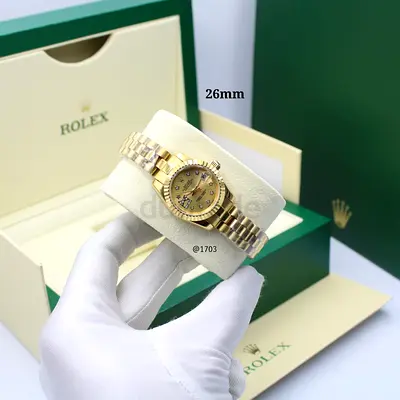 Rolex Lady-Datejust 26mm Gold Watch
