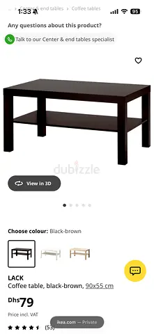 Ikea coffee table