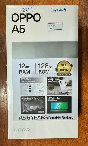 Oppo A5 (2025) 128GB 6+6GB Ram Green Color