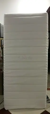 White foam mattress from IKEA. As a gift + 2 sets of bed linen from IKEA