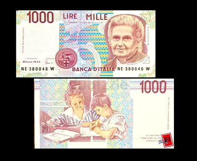 Rare Italian 1000 Lire Banknote
