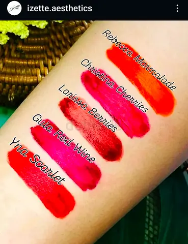 Vibrant Organic Liquid Lip Tints Collection