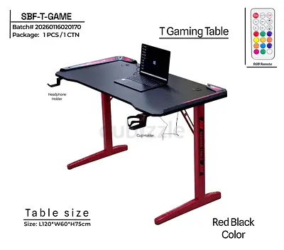 Stylish T Gaming Table - Perfect for Your Gaming Setup