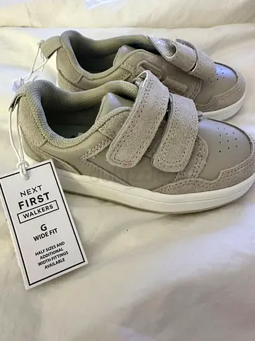 Brand new never worn Next First Walkers - Comfortable Baby Shoes Grey)