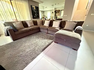 Almost new Cratebarrel axis feather 🪶 filled ushape sofa