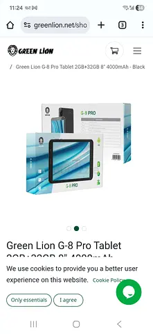 Green Lion G-8 Pro Tablet 2GB RAM, 32GB Storage, 8-inch Display