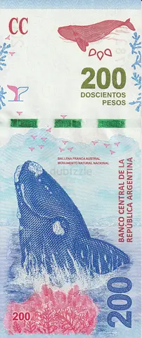 ARGENTINA 200 PESOS BANKNOTE 2016