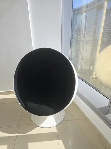 Modern Black and White Beehive Chair