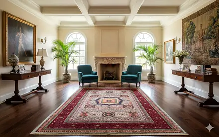 Elegant Traditional Area Rug for Home Decor ,handmade mumluk rug ,size 3.00 by 2.00