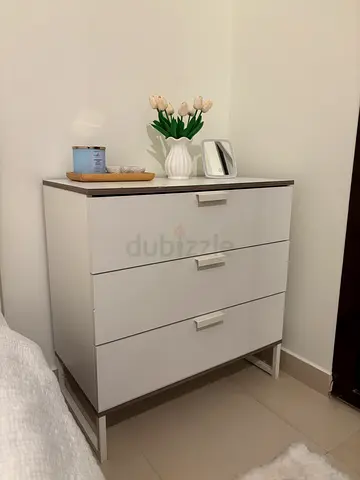 White 3-Drawer Chest of Drawers