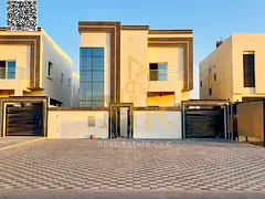 Corner villa on a two-street corner lot in a prime location near Emirates Road, featuring 3 master b