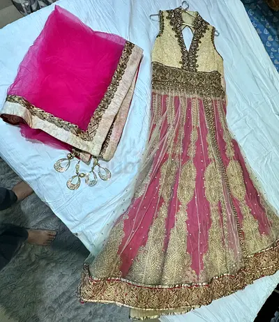 Elegant Traditional Dress with Dupatta floor length