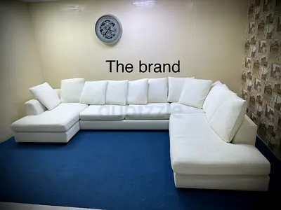 Selling the one brand white color Ushape sofa