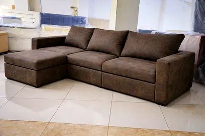 Comfortable Brown Sectional Sofa