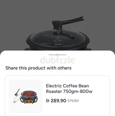 Electric Coffee Bean Roaster 750gm-800w