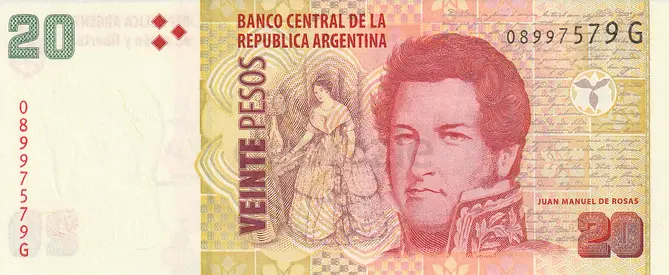ARGENTINA 20 PESOS BANKNOTE 2018