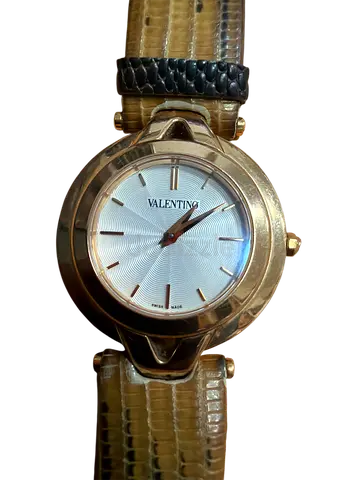 Valentino V38SBQ5002 Rose Gold V-Collection Lizard Leather Band Womens Watch