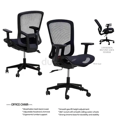 Black Mesh Executive Chair – Comfortable Office Chair For Use