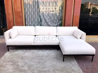 Looks great Condition Ikea Applyard L shape sofa Beige