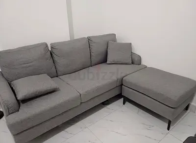 Comfortable Grey Sofa Sectional with Cushions