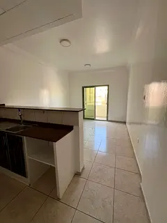 Studio with balcony in Al Majra, large American kitchen, open view, spacious areas and payment facil