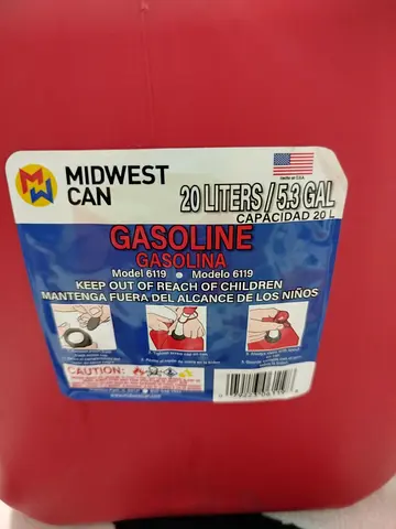 Gasoline plastic can 20 liters