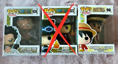 Exclusive Funko Pop Collection One Piece: Luffy Gear Fourth, Monkey D. Luffy Set
