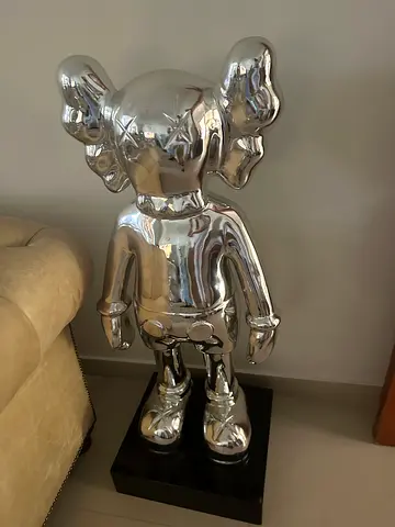 Kaws Stylish Silver Contemporary Sculpture