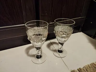 Urgent Sale: Decorated Wine Glasses