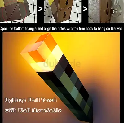 Light-up Wall Torch with Wall Mountable Feature