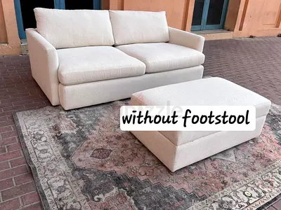 Perfect Condition CrateBarrel Three Seater Sofa Beige