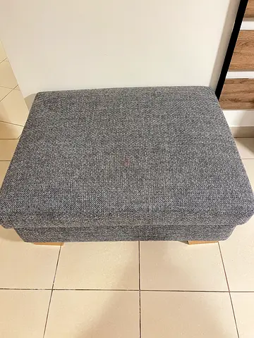 Cozy Gray Ottoman for Sale