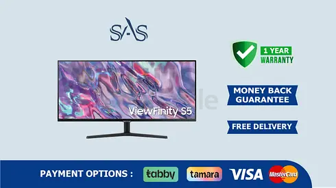 Samsung 34 inch ViewFinity - S5 Monitor | New - Free Delivery | Warranty | QHD Monitor | LS34C500