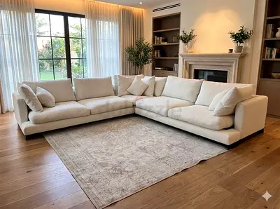 Camerich Lazytime feather filled modular corner sofa