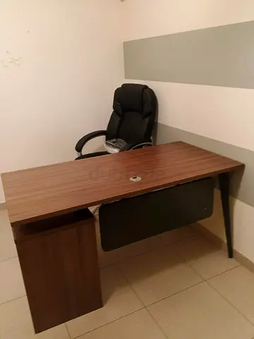 Stylish Office Desk with Ergonomic Chair