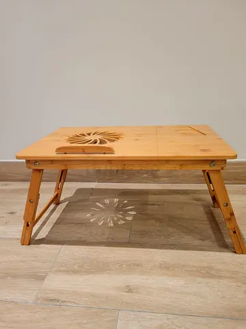 Brand New - Never Used - Bamboo Foldable, Adjustable Tray, Working Desk, work from home / couch
