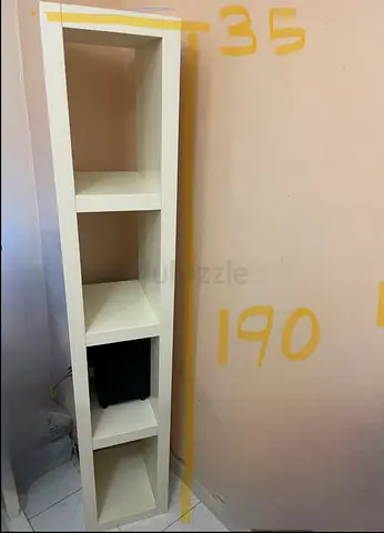 IKEA wooden white shelf