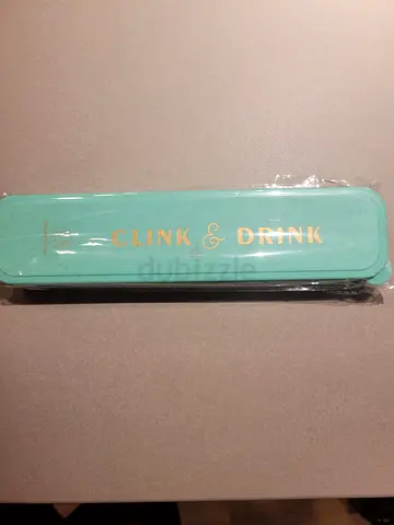 Brand New - Never Used - Straws with Case, Clink  Drink