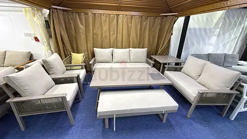Elegant Outdoor Sofa Set with Coffee Table