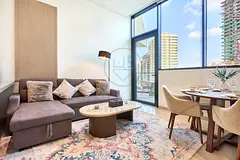 Modern 1BR at Binghatti Royale | Private Balcony Pool | All Bills | Complementary Clean