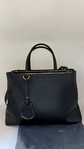 Fendi 2Jours Black Shoulder Bag
