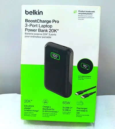 Brand New Belkin BoostCharge Pro 3-Port Laptop Power Bank 20K – Abu Dhabi
